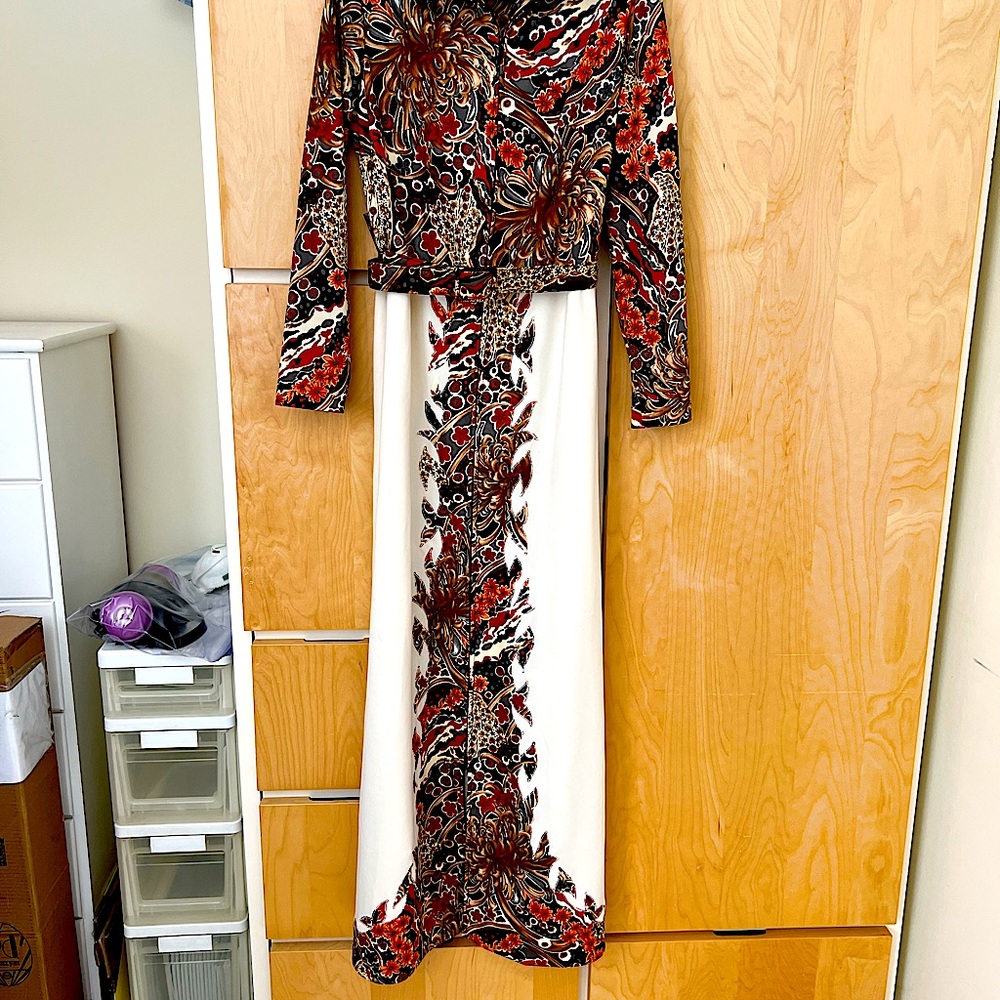 Vintage Entertaining Maxi Dress with Belt